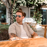 Dale Polarised Square Sunglasses (Men) - Tort Smoke
